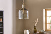 Kalsi Recycled Glass Pendant Light - Lustre - Large-nkuku