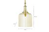 Kalsi Recycled Glass Pendant Light - Lustre - Large-nkuku