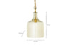 Kalsi Recycled Glass Pendant Light - Lustre - Small-nkuku