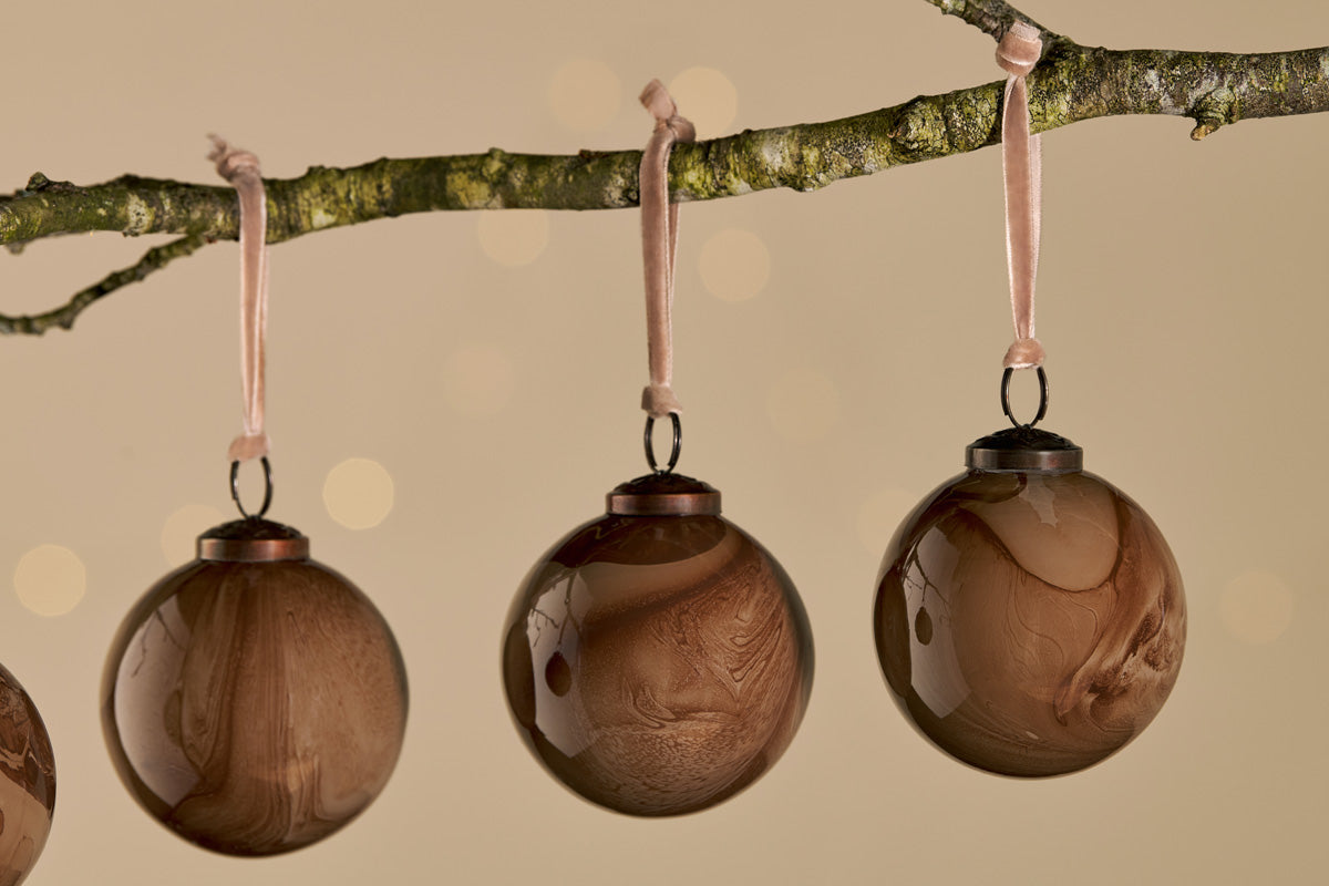 Kancha Baubles - Mocha (Set of 4)-nkuku