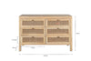 Kanz Mango Wood Chest Of Drawers - Natural-nkuku