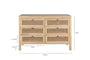 Kanz Mango Wood Chest Of Drawers - Natural-nkuku