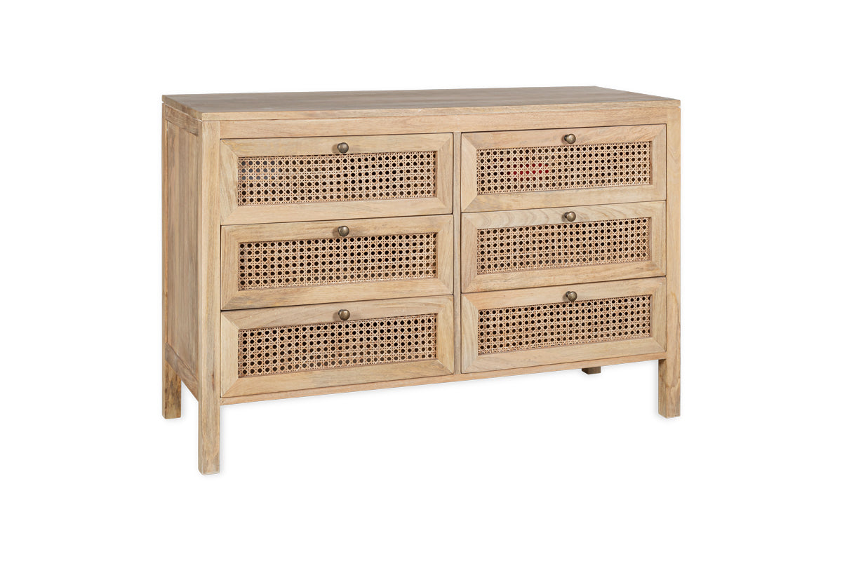 Kanz Mango Wood Chest Of Drawers - Natural-nkuku