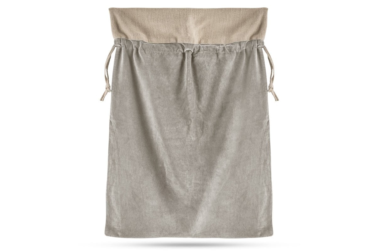 Karru Cotton Velvet Sack - Light Grey-nkuku