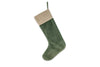 Karru Cotton Velvet Stocking - Forest Green-nkuku