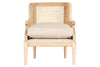 Kaziria Cane & Linen Armchair - Natural- nkuku