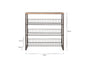 Kiyoma Iron & Wood Tall Standing Shelves - Natural-nkuku