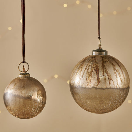 Konara Giant Bauble - Gold Crackle-nkuku