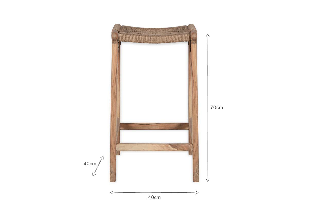 Vinay Woven Counter Stool - Natural