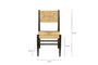 Lohanda Acacia & Munja Grass Dining Chair - Charcoal