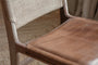 Nayan Leather & Jute Dining Chair - Tan