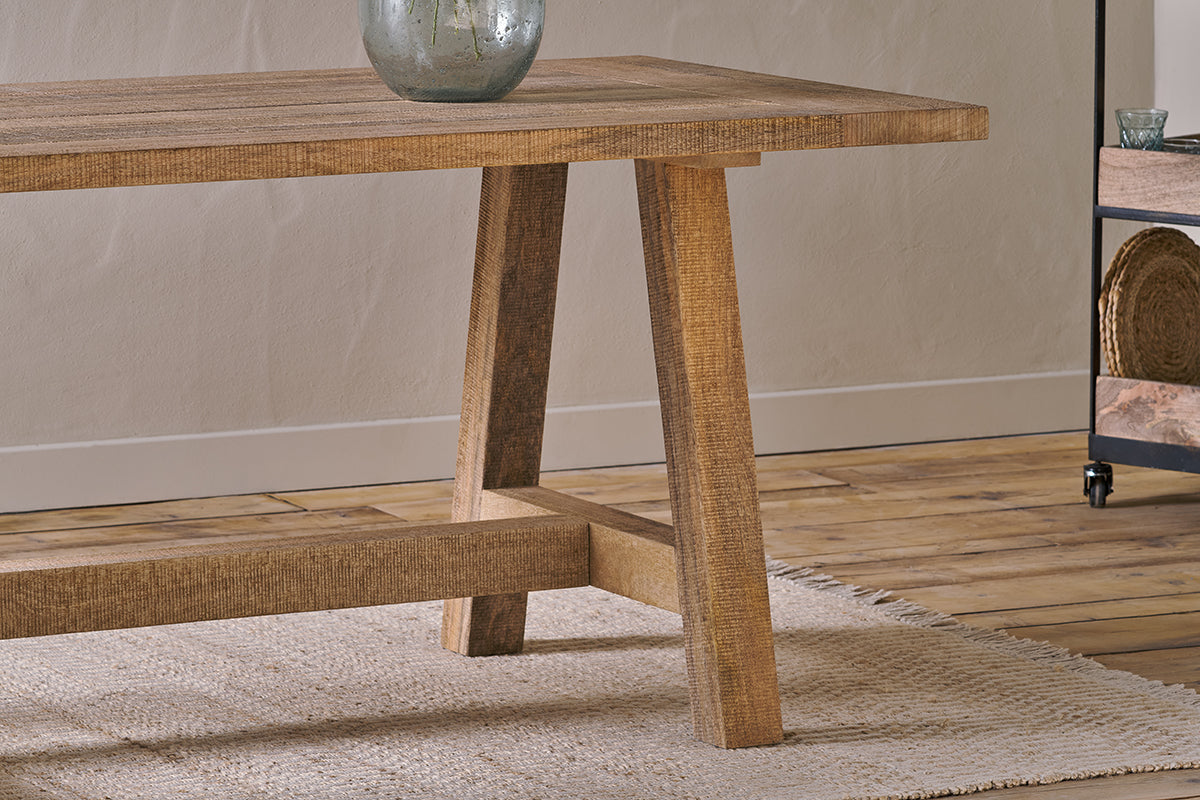 Indali Mango Wood Dining Table - Natural - Small