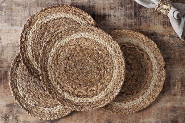 Lam Round Tablemats - Natural (Set of 4)