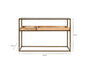 Luzon Iron & Mango Wood Display Console Table