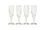 Lohara Champagne Glass - White (Set of 4)