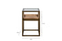 Luzon Iron & Mango Wood Display Side Table - Brass