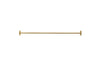 Nkuku HOOKS, KNOBS & RAILS Laila Iron Hanging Rail - Brass