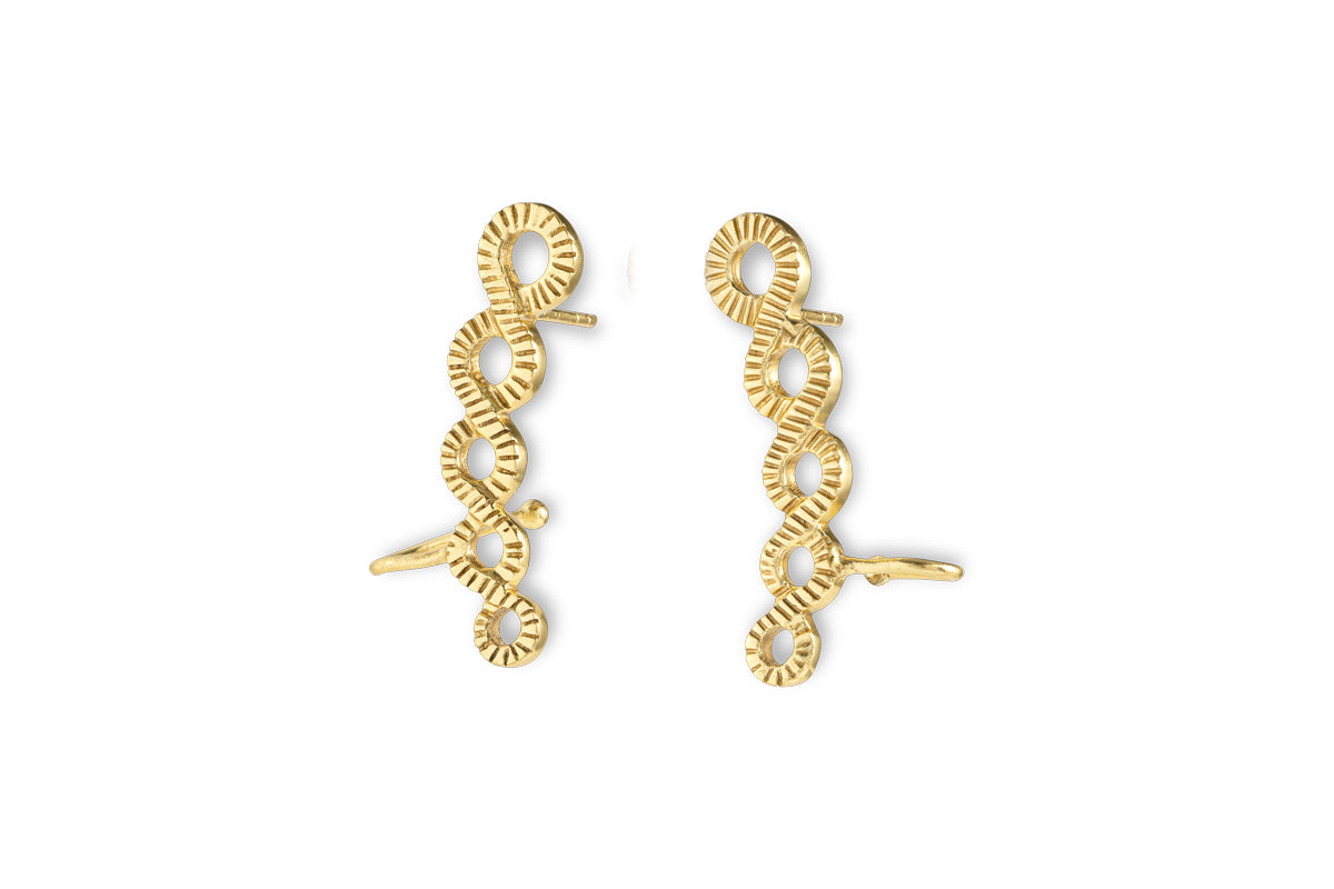 Lalia Ear Climber - Gold-nkuku