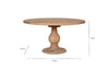 Laya Round Carved Mango Wood Table - Large-nkuku