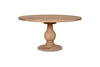 Laya Round Carved Mango Wood Table - Large-nkuku