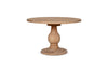 Laya Round Carved Mango Wood Table - Small-nkuku