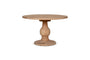 Laya Round Carved Mango Wood Table - Small-nkuku