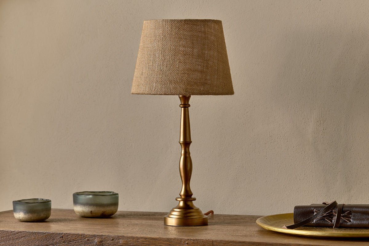 Lele Solid Brass Table Lamp-nkuku