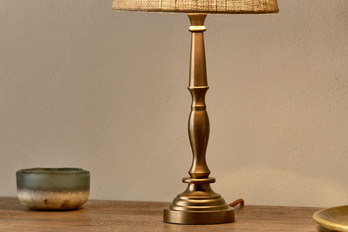 Lele Solid Brass Table Lamp-nkuku