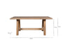 Indali Mango Wood Dining Table - Natural - Small