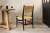 Lohanda Acacia & Munja Grass Dining Chair - Charcoal-nkuku