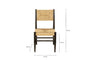 Lohanda Acacia & Munja Grass Dining Chair - Charcoal-nkuku