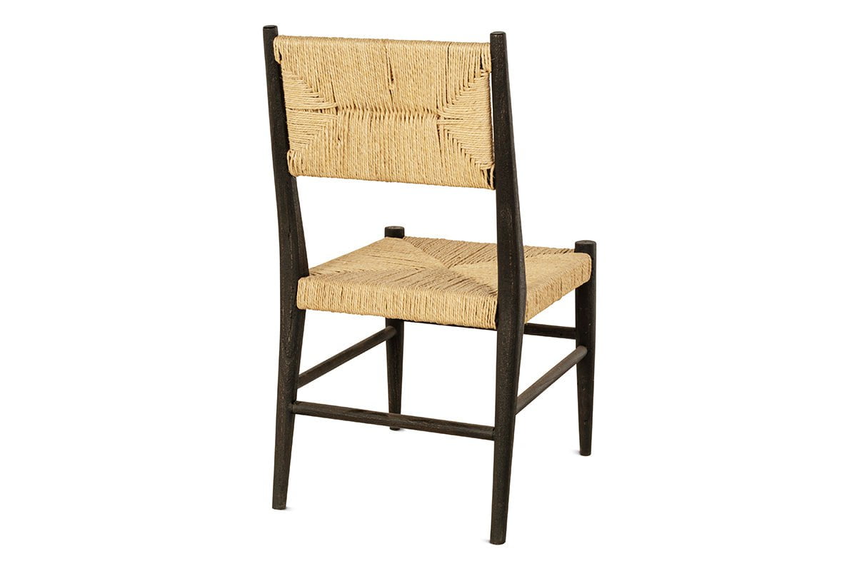 Lohanda Acacia & Munja Grass Dining Chair - Charcoal-nkuku