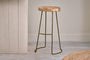 Loko Mango Wood Stool - Tall-nkuku