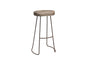 Loko Mango Wood Stool - Tall-nkuku