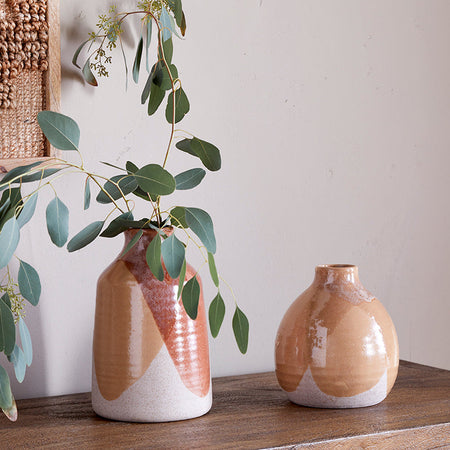 Lucia Ceramic Vase - Terracotta Mix-nkuku