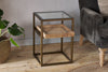 Luzon Iron & Mango Wood Display Side Table - Brass- nkuku