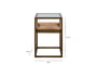 Luzon Iron & Mango Wood Display Side Table - Brass- nkuku