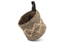 Mannu Cotton & Hemp Wall Hung Basket - Natural & Black