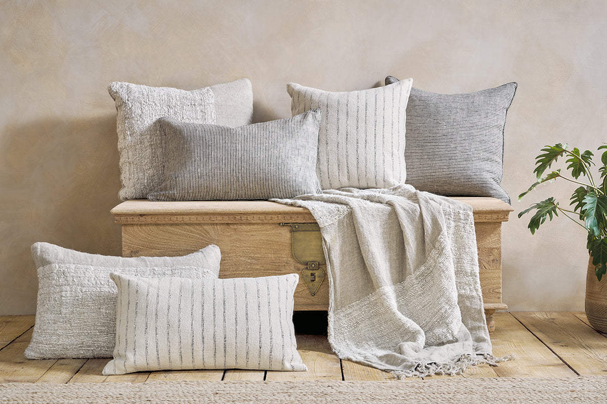 Maidaan Cotton Cushion Cover - Off White