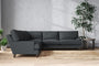 Marri Grand Corner Sofa - Recycled Cotton Thunder