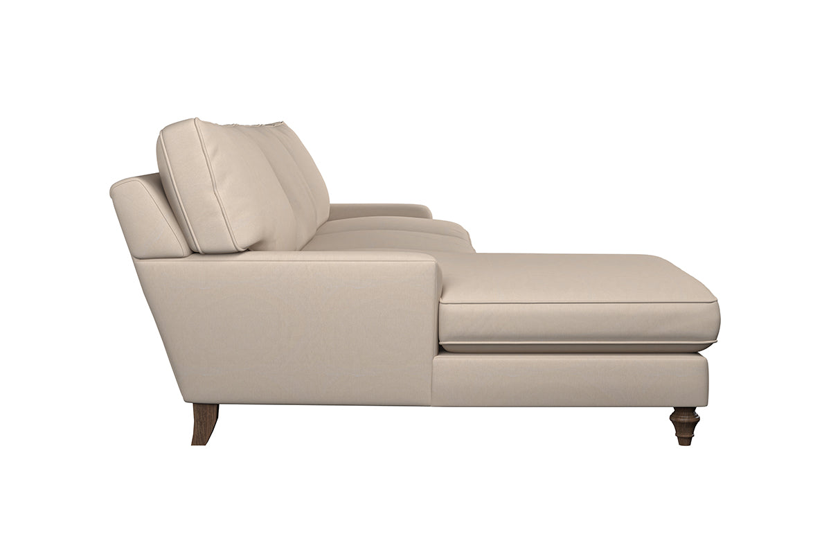 Marri Grand Left Hand Chaise Sofa - Recycled Cotton Seaspray