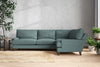 Marri Grand Right Hand Corner Sofa - Recycled Cotton Airforce