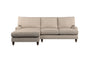 Marri Large Left Hand Chaise Sofa - Recycled Cotton Flax