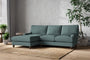 Marri Large Left Hand Chaise Sofa - Recycled Cotton Airforce