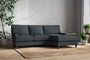 Marri Large Right Hand Chaise Sofa - Recycled Cotton Thunder