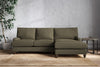 Marri Large Right Hand Chaise Sofa - Recycled Cotton Fatigue