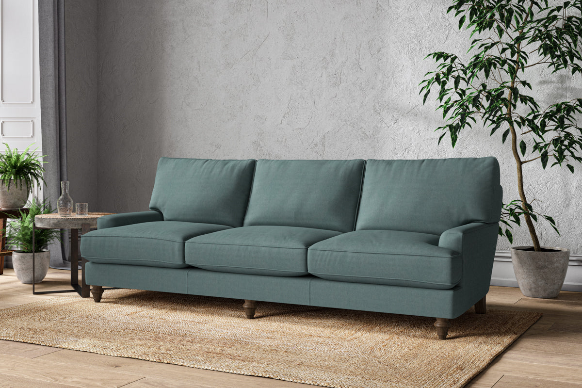 Marri Super Grand Sofa - Recycled Cotton Airforce