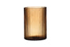 Malana Recycled Glass Candle Holder - Smoke Brown