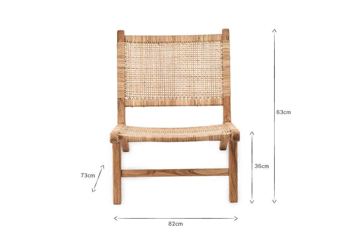 Madrisana Acacia & Rattan Woven Chair