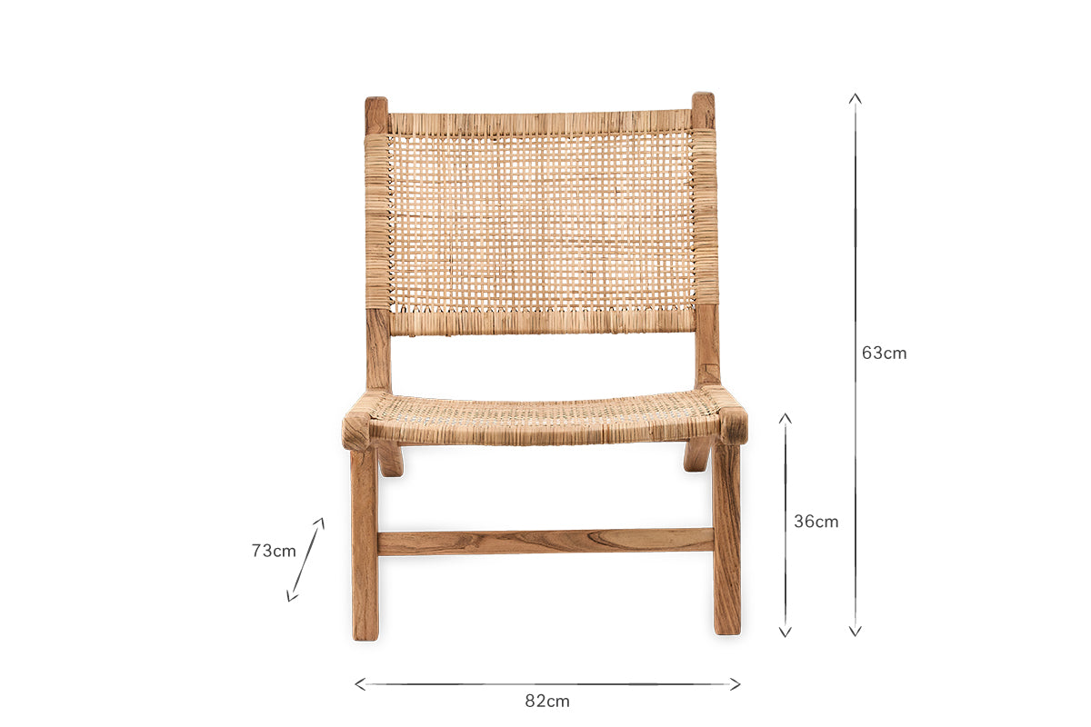 Madrisana Acacia & Rattan Woven Chair